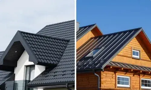 Metal roofing example